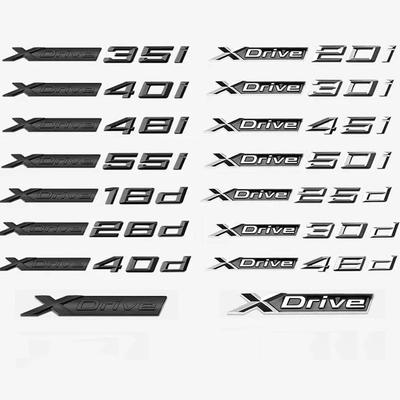 3D XDrive 20d 35i 28d 30d 35d 30i 20i 48d 50d Буквенный Логотип Автомобиль Задний Багажник Значок Шильдик Наклейка Для X1 X2 X3 X4 X5 X6 X7