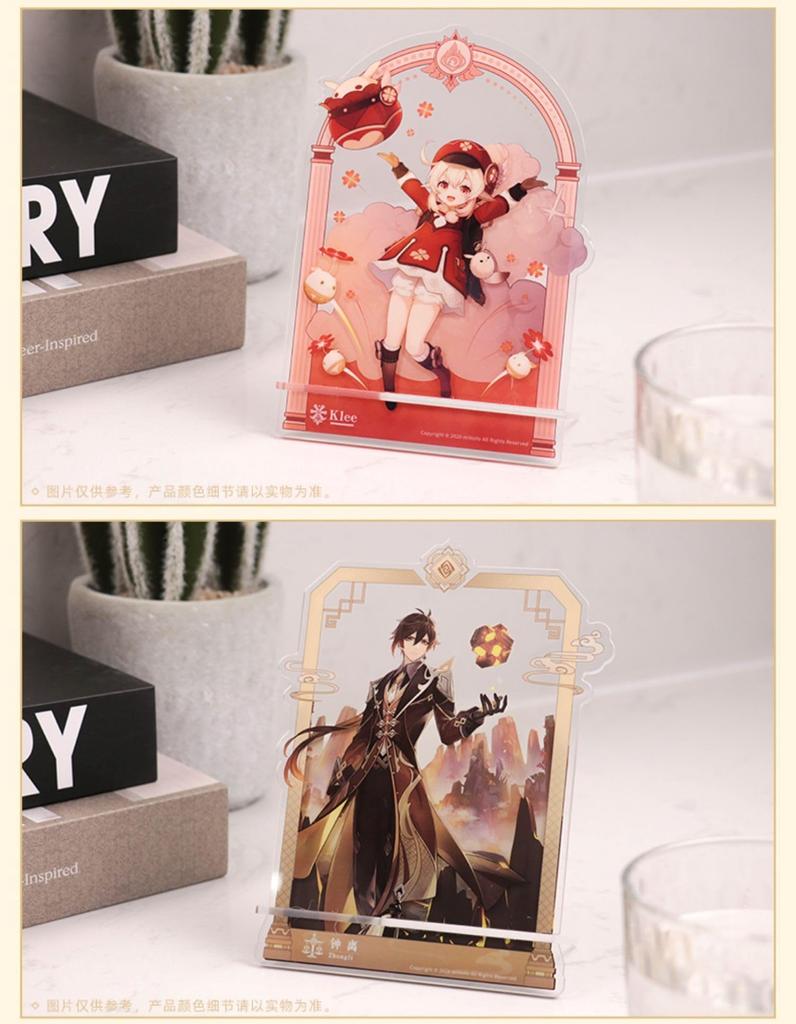 Официальные товары Genshin Подставка для смартфона Стоящая акриловая подставка Genshin (Альбедо, Белый Ребенок)