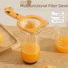 Воронка-фильтр 2 в 1 с ручкой Двухслойное сито для сока Портативное мелкоячеистое сито Йогурт