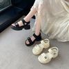 Platform Sandals Women's 2025 Summer New Versatile Skirt Heightening Soft-soled Sports Beach Shoes