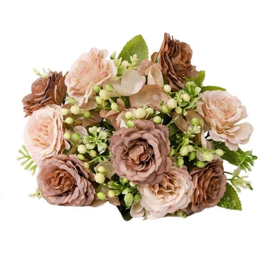 Практичный искусственный цветок пиона, реалистично выглядящий, прозрачная текстура, придает жизненную силу