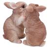 Garden Bunny Statues Resin Crafts Decorations Potted Landscaping Sculpture Animal Models for Lawn Garden