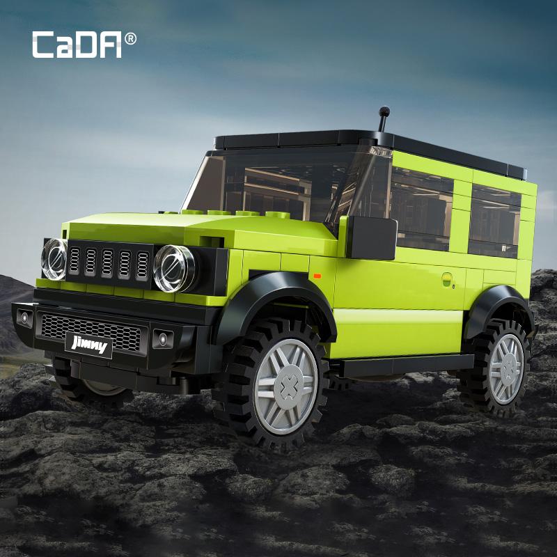 Cada 1:24 City SUV Compatible Off-road Racing Car Vehicle Building Block Classic Technical Bricks Toys for Children Gift