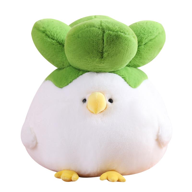 Kawaii Chicken Cabbage Plushies Stuffed White Bird Vegetable Plush Toys For Kids Lovely Girls Birthday Gifts Soft Animal Toy