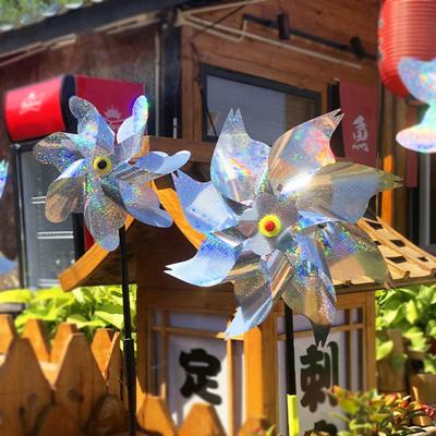 10 шт. садовая вертушка для отпугивания птиц высотой 20,5 дюйма, светоотражающая вертушка для двора, декоративная вертушка для отпугивания птиц для патио, фермы, сада