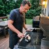 Stainless Steel Roller Grill Cleaner Brush with LED Light Barbecue Cleaner Tools  Outdoor Cooking