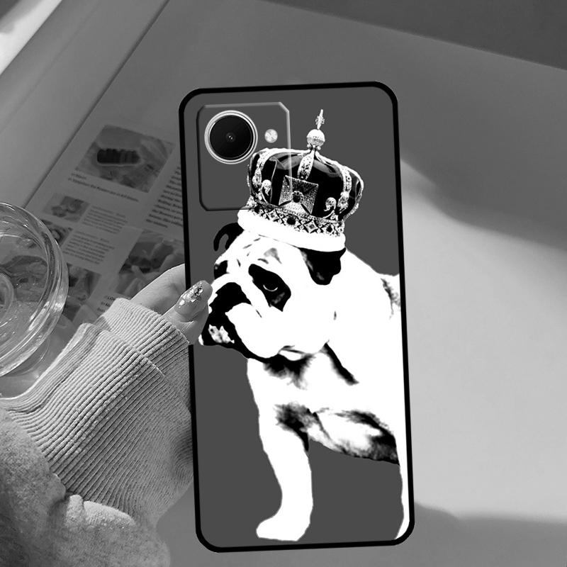 British Bulldog For Realme GT 7 Pro 5 GT 6 6T C67 C61 C55 C53 C51 C21Y C25S C75 10 11 12 13 14 Pro Plus Case