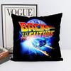 Назад в будущее Наволочка Двусторонняя печать Наволочка 45x45 Декоративные подушки Диван Домашний декор Мягкая наволочка