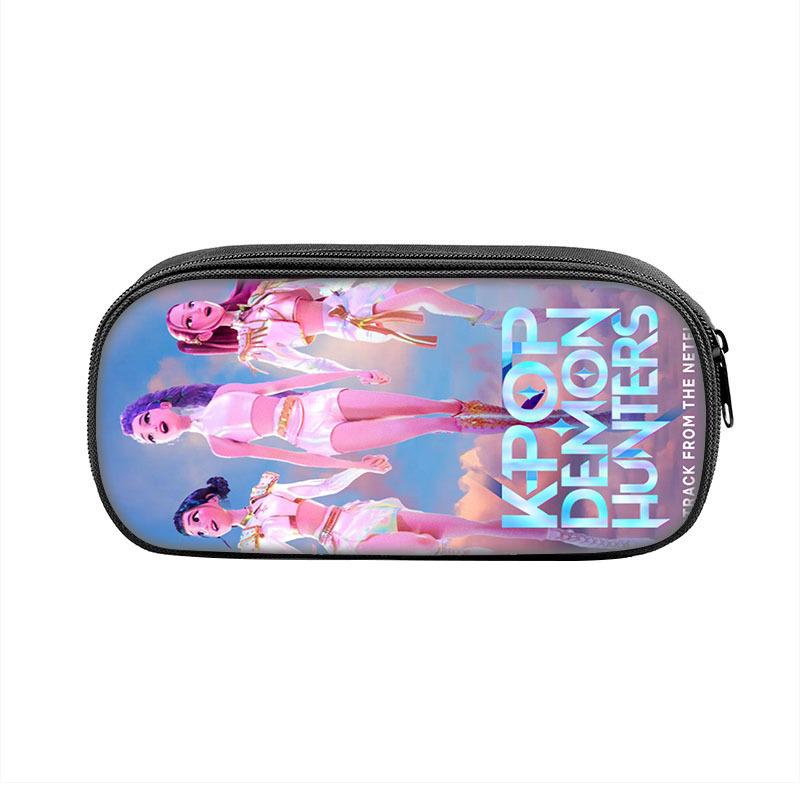 Пенал Demon Hunters K-Pop Пенал для детей младшего и среднего школьного возраста Сумка для хранения CLE