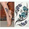 1 Sheet Women Butterfly Flower Arm Leg Tattoo Sticker Temporary Body Art Health & Beauty