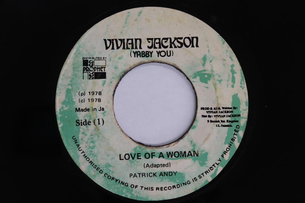 7inch Record PATRICK ANDY - Love Of A Woman none Vivian Jackson 1978 Jamaica Reggae, Ska & Dub Used