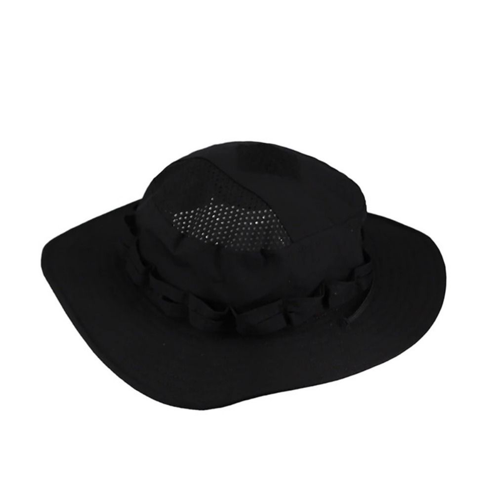 Large Brim Fisherman Hat Breathable Multicam Fishing Sun Cap Durable Bucket Benny Hats Hiking