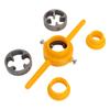 PVC Thread Maker Tool Pipe Threader Plumbing Tool with 3 Dies 1/2 Inch 3/4 Inch and 1 Inch NPT Die