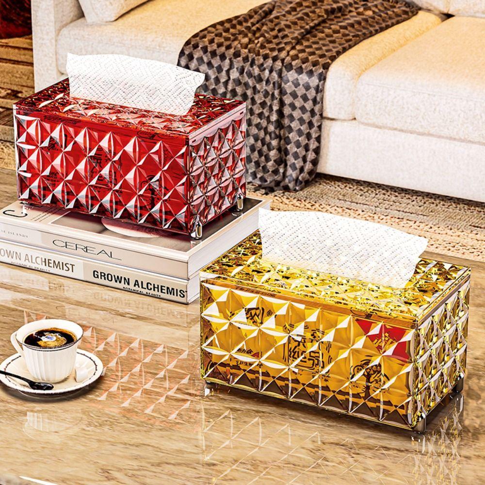 European Style Paper Towel Case Automatic Lift Paper Container Light Luxury Napkin Box Living Room