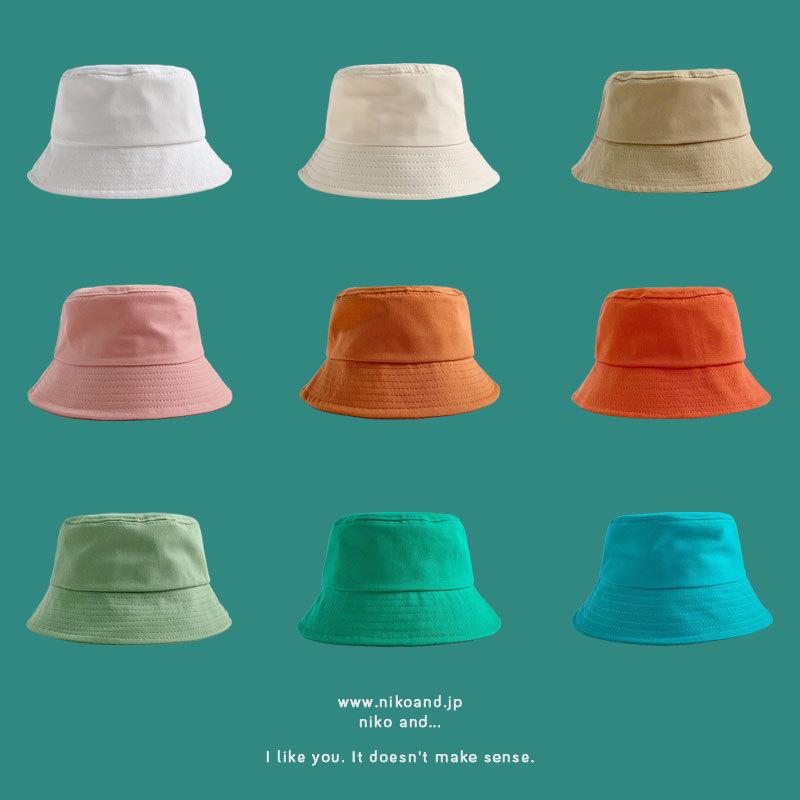 2023 Корейский стиль однотонная рыбацкая шляпа для женщин и мужчин: Маленькая окружность головы, универсальная, идеально подходит для лета и осени