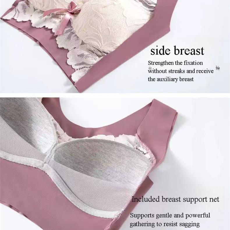 Женский сексуальный кружевной бюстгальтер, бесшовные женские бюстгальтеры больших размеров, женское нижнее белье без стальных колец, маленькие полные чашки, топ с закрытой грудью, женские бюстгальтеры