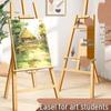 Foldable Solid Wood Triangular Easel Set for Art Students