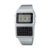 Men's DATABANK Digital Watch with Stainless Steel Strap, Silver Tone, 22 (Model: DBC611-1VT)