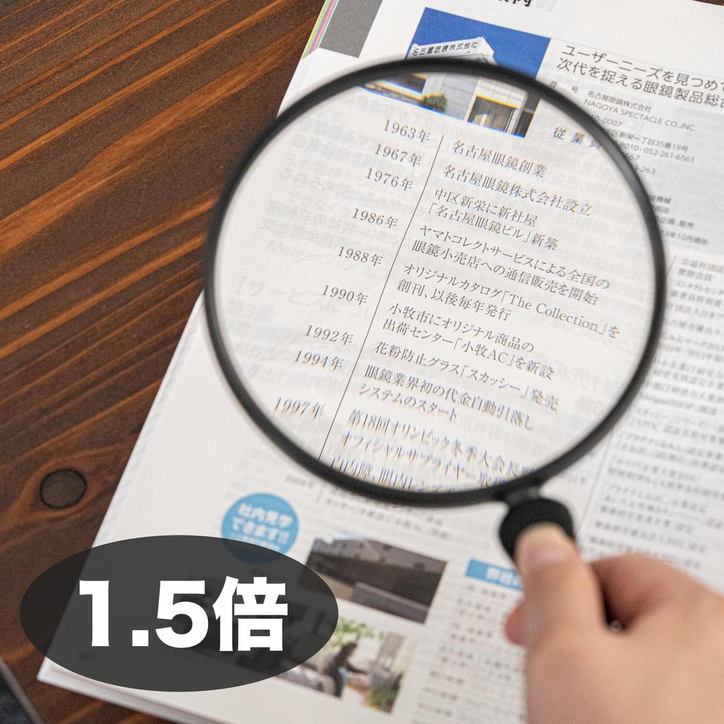 meigan Magnifying Extra Easy to Simple 135mm Ideal for from Seniors to Children Glass, Large, Lightweight, Handheld, Large, Read, Lightweight, Design,