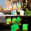 Cute Glowing Cow Resin Miniatures For Creative Landscaping And Table Decor