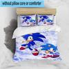 3PCS hedgehog Speed Adventure 3pcs Bedding,Including 3PCS Duvet Cover And 2pcs Pillowcases Perfect for Christmas,Ideal for Bedroom, Dormitory