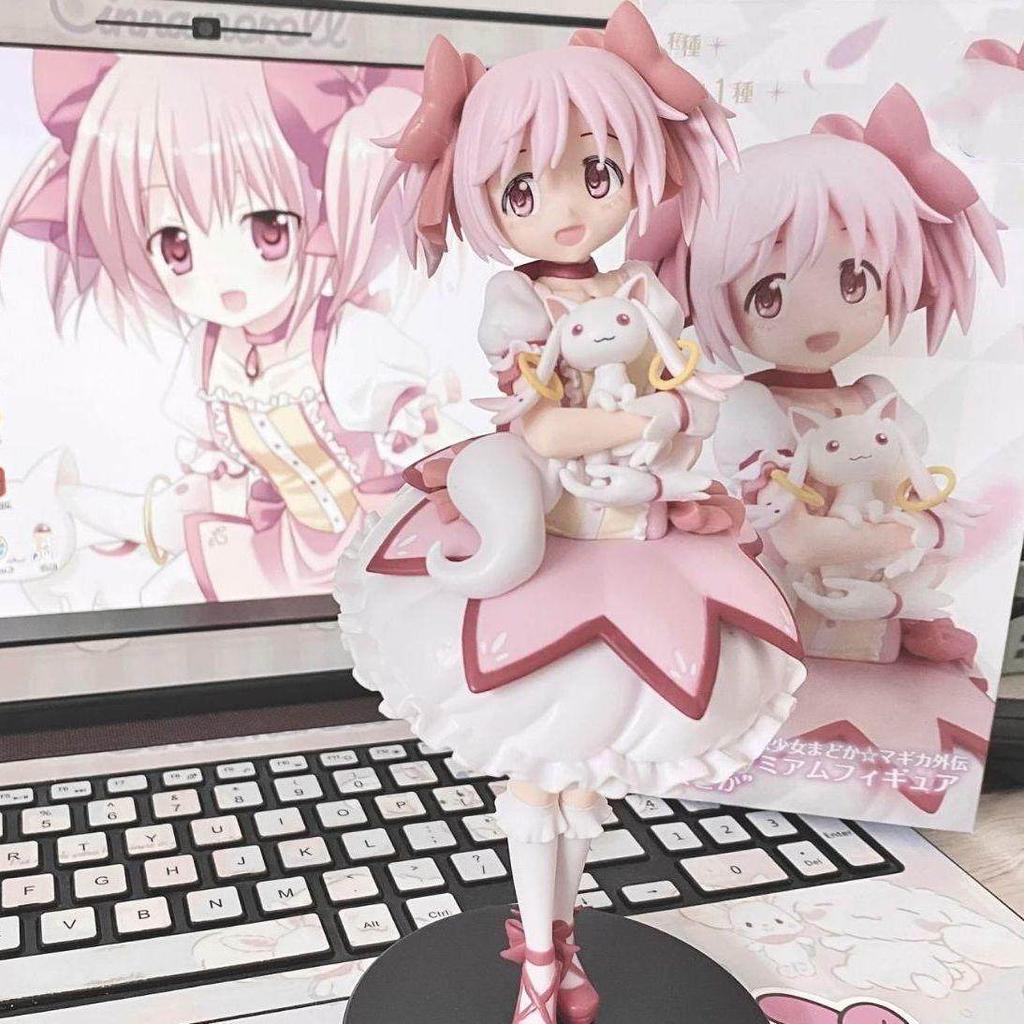 18 см Puella Magi Madoka Magica Аниме Фигурка Канаме Мадока Волшебница ПВХ Аниме Фигурки Действия Модель Аниме Мультяшная Модель Игрушка Подарок