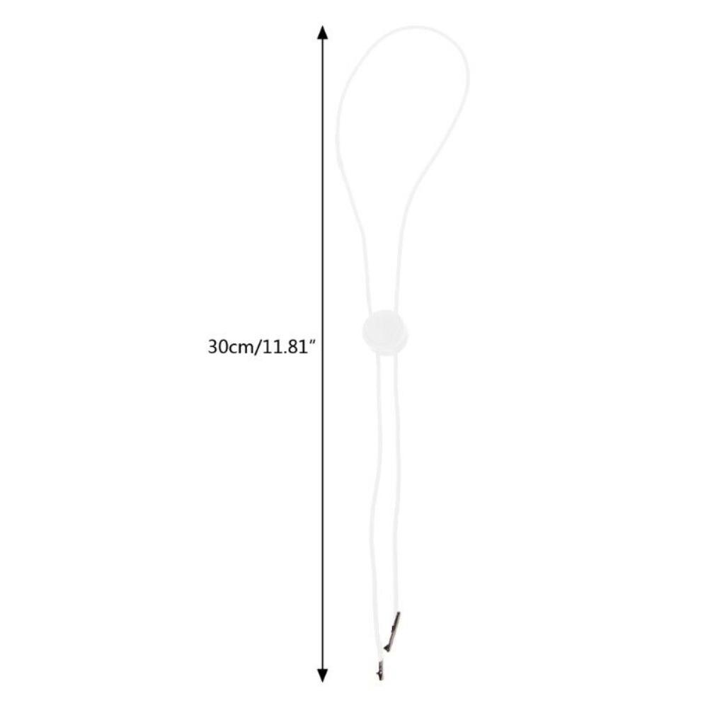 20pcs Solid Elastic Removable Chin Strap Clip Cord Fasteners Hat Retainer Hat Chin Strap