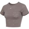 T Shirts Women's Gray Crew Neck Moderate Straight Fit HJ2286-214