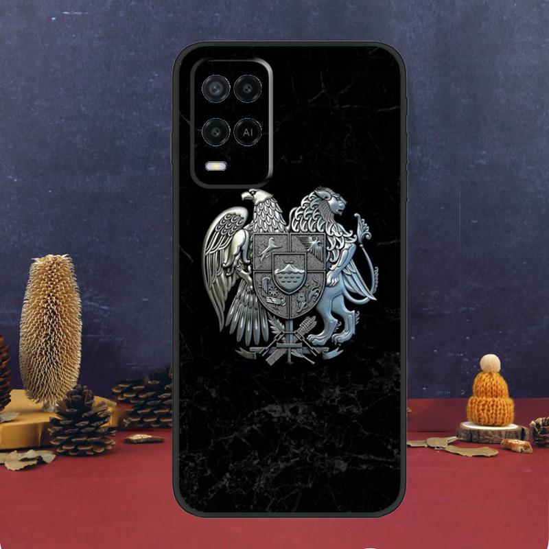 Чехол с армянским флагом для OPPO A17 A77 A58 A78 A98 A15 A5 A9 A96 A76 A16 A54 A74 A94 A52 A72 A79 A57S A53S