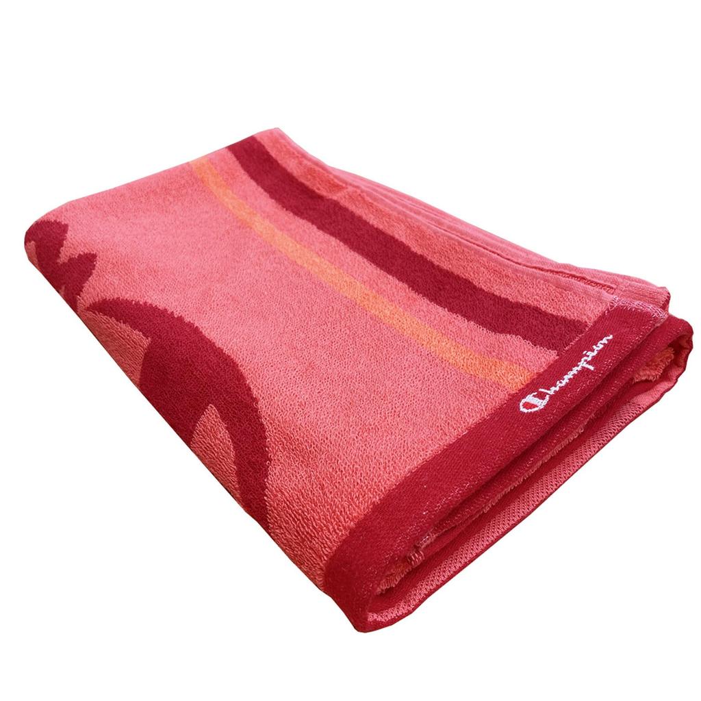 Marushin Champion Bath Champion Logo Antibacterial and Odor 5065021300 Towel, Colors, Red, 100% Cotton, Resistant,
