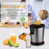 Electric Citrus Juicer, Lemon Squeezer with Stainless Steel, Orange Squeezer with Two Cones, Powerful Motor for Grape