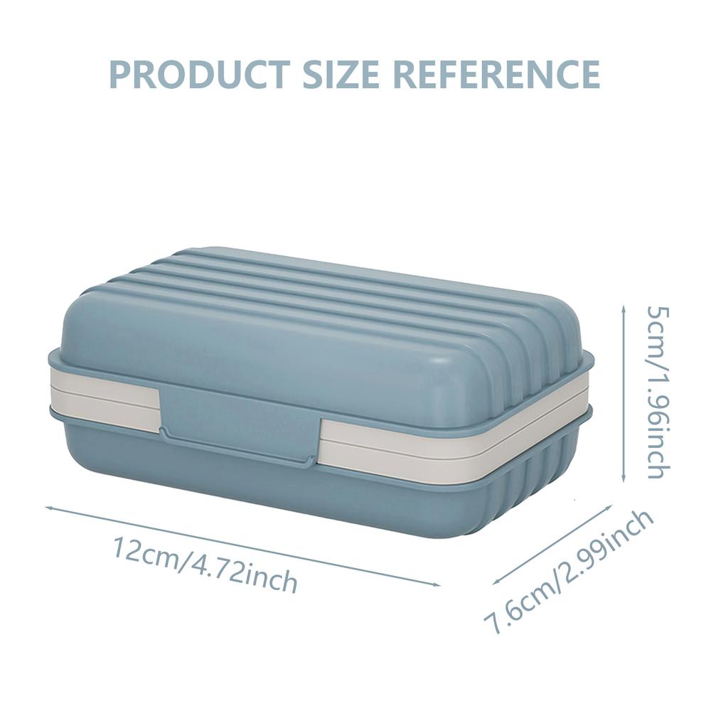 Portable Bathroom Soap Dish With Lids Plastic Soap Box Keeps Soap Dry Outdoor Traveling Leakproof Soap Dish Organizer Home Use