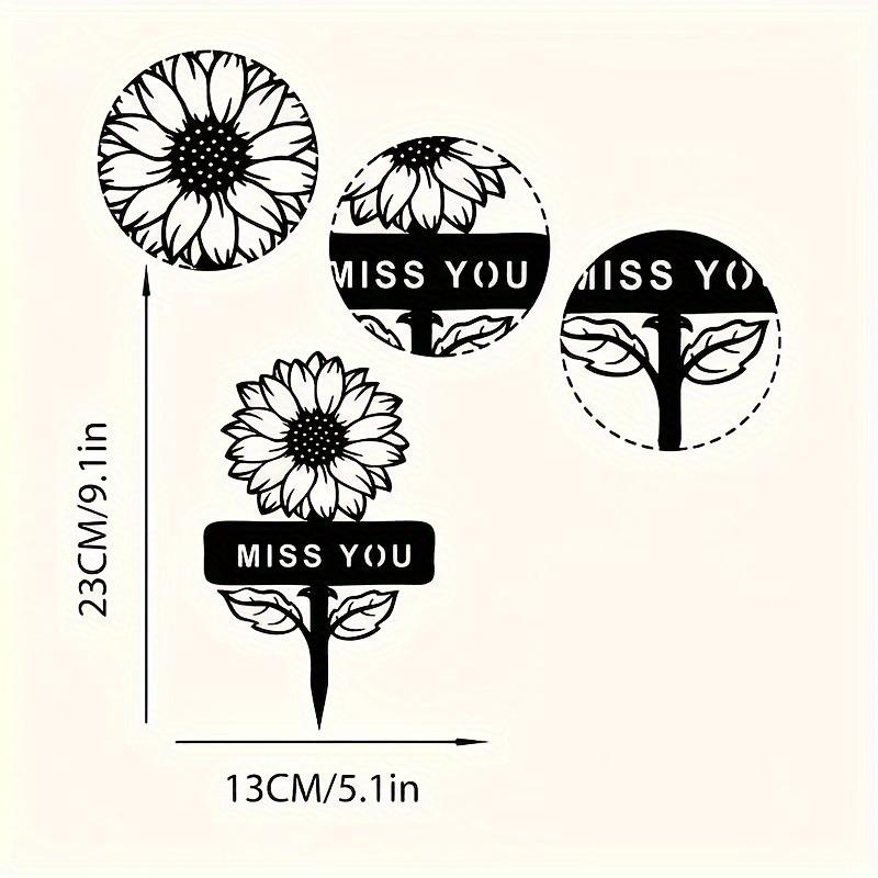 1 шт. Очаровательный металлический садовый декоративный колышек в виде подсолнуха для улицы, двора, патио, сада, фестиваля, украшения для домашней вечеринки