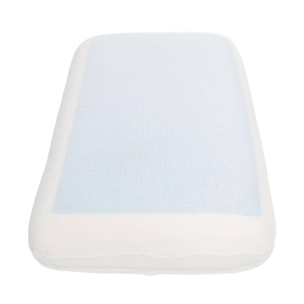 Memory Foam Gel Pillow Reversible Double Sided Breathable Orthopedic Support Ventilated Cooling Gel