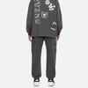 Evisu AW23 Фирменный принт Прямые брюки-карго Мужские брюки Темно-серый 2EAHTM3SP1113STCT