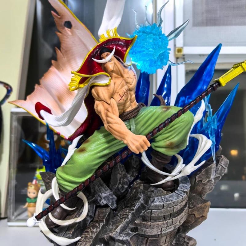 Фигурки One Piece Модель 40 см Дх Эдвард Ньюгейт Фигурка Действия Статуя ГК Белоус Фигурка Периферийные Игрушки ПВХ Коллекционные Куклы