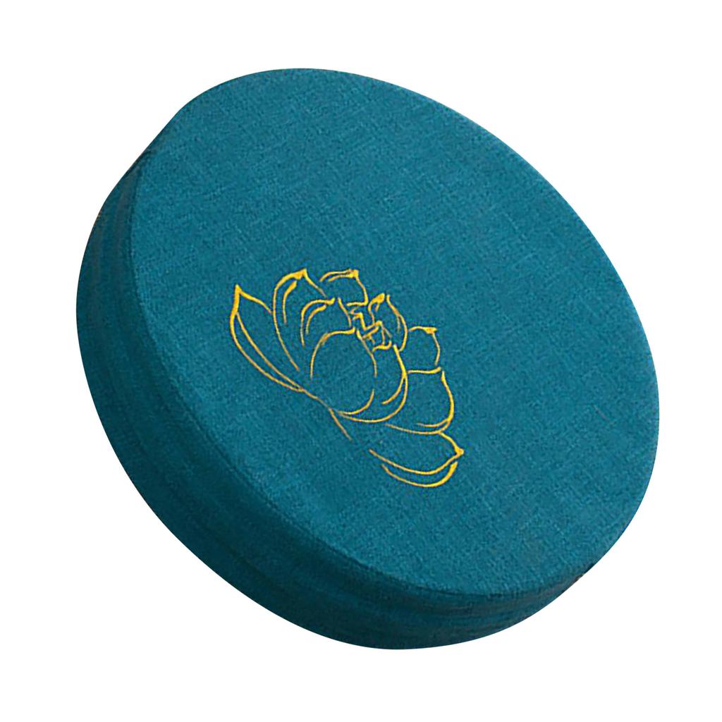 Подушка для медитации, круглая, жесткая, из хлопка и льна, съемная, моющаяся, удобная, напольная подушка, коврик