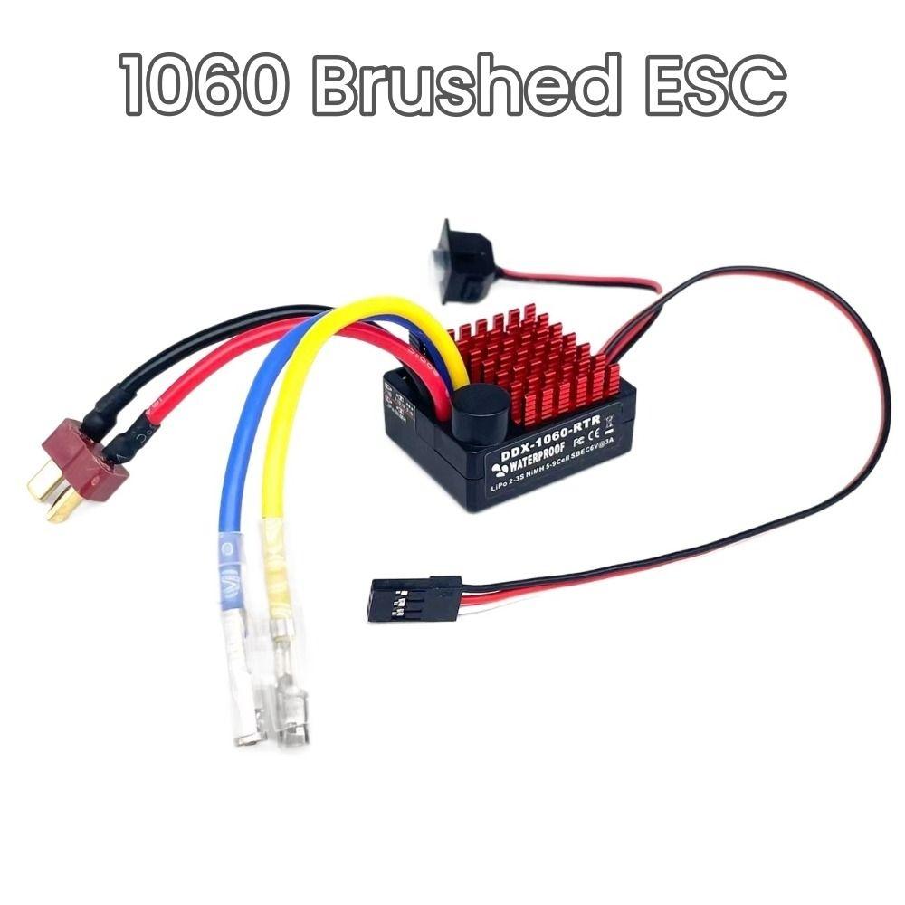1060 RTR 60A ESC Brushed Motor 2-3S LiPo RC Car Accessories for 1/10 Axial SCX10 TRX4 TRX6 D90 HPI