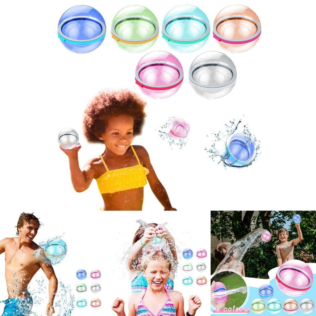 Неоновые шары-всплески многоразовые водяные шары для игр в бассейне и вечеринок