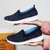 Новая женская обувь Дышащая легкая удобная повседневная спортивная обувь низкий верх сетка ленивые рабочие туфли большой размер лоферы