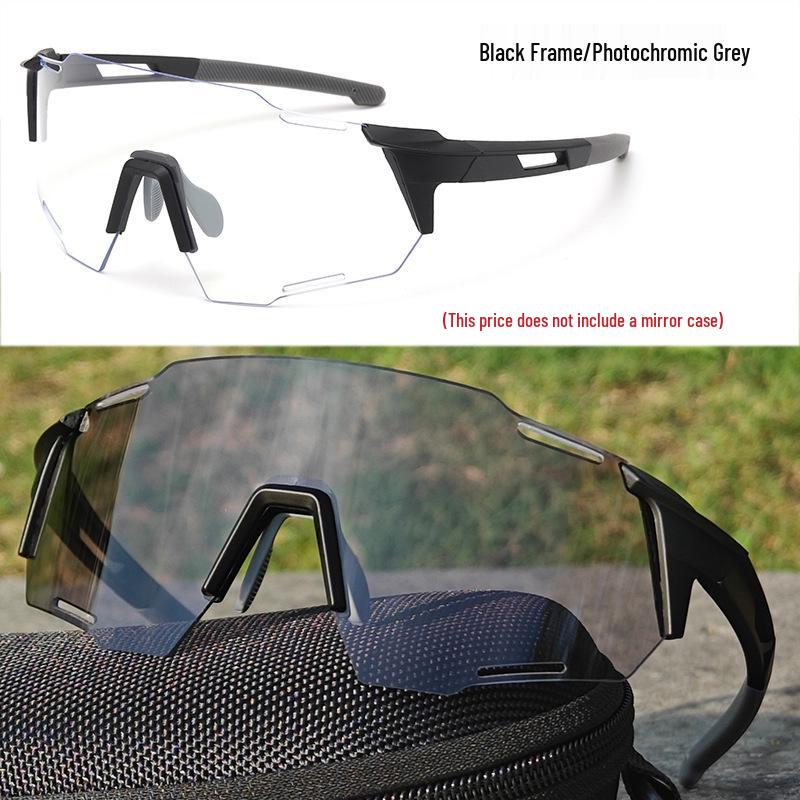 White Frame Photochromic Cycling Glasses - Day & Night UV Protection for Men & Women