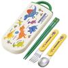Trio Set Chopsticks Spoon Fork Dinosaur Picture for Children Antibacterial Made In Japan TACC2AG-A