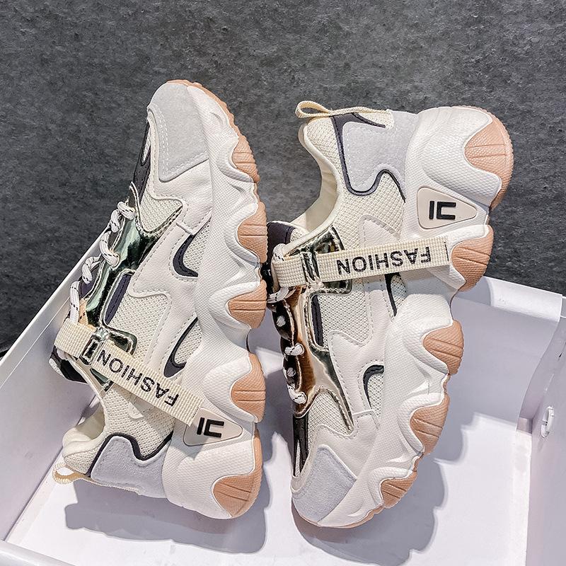 Женская повседневная обувь на толстой подошве, дышащая спортивная обувь, повседневные кроссовки, кроссовки