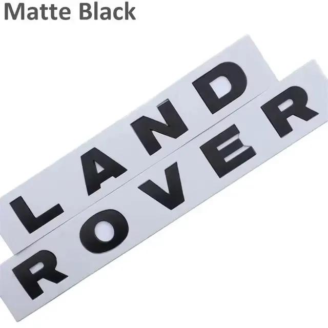 Car Front Grille Emblem Rear trunk Logo Badge Sticker Accessories For Land Rover Discovery 2 3 4 Range Rover Freelander SVR XS1