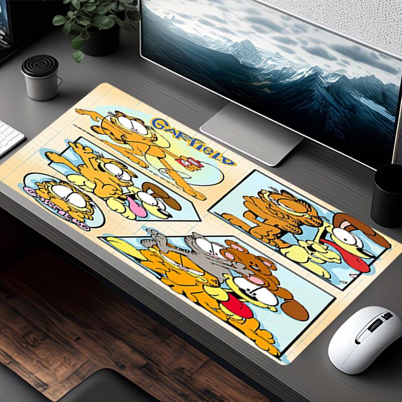 Garfield Print Mouse Pad, for Keyboard Pad Laptop PC Mat for Office Home Use, Desk Decor, Perfect Birthday Gift for Gamers