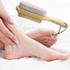 Exfoliating Foot Brush Wooden Floating Stone Double-sided Removing Tool Brush Feet Exfoliating S9K8