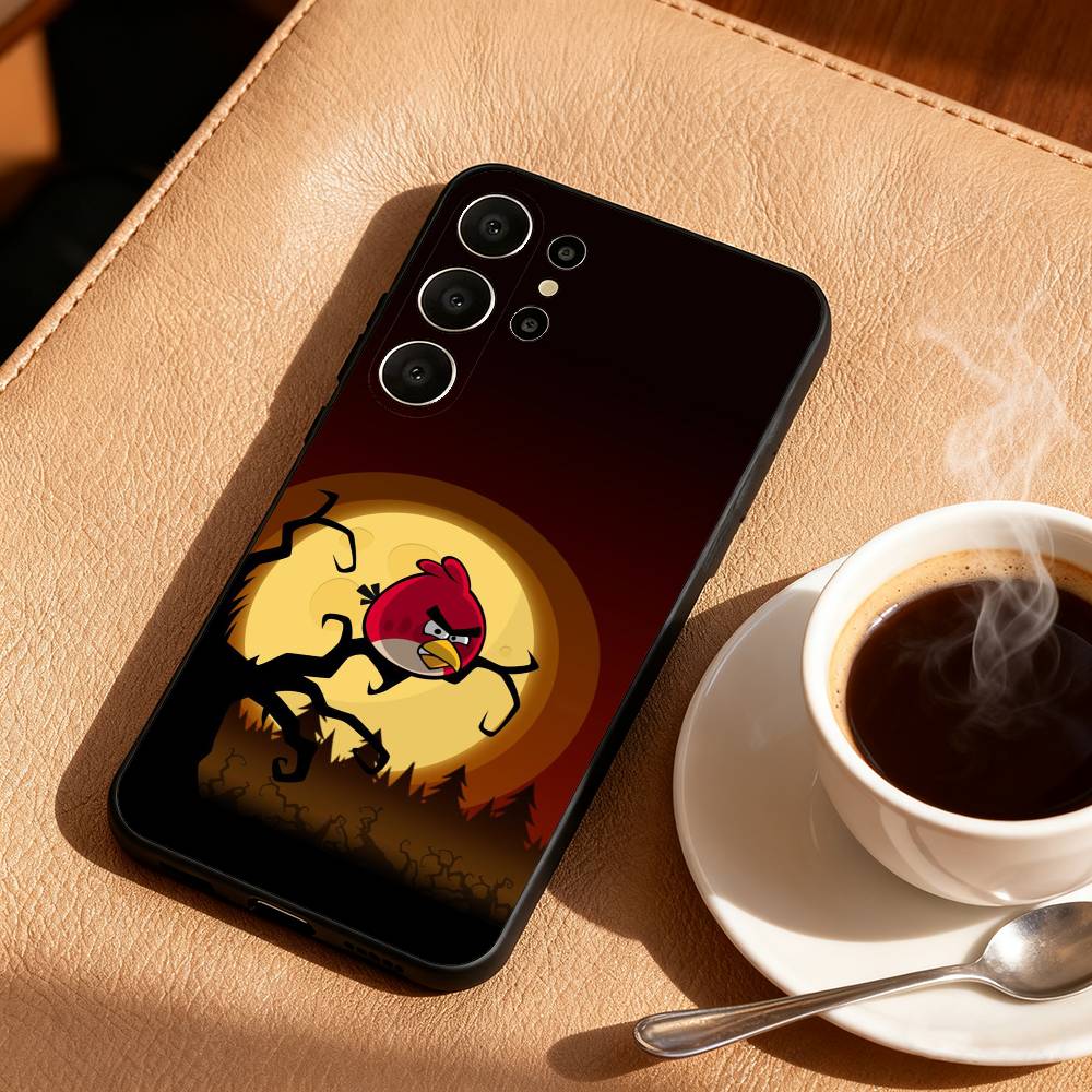 1PC Game-R-Angrys-R-Birds Anime Phone Case For Samsung S26,S25,24,23,22,30,21,10,9,Ultra,Plus,Lite,FE Soft Black Case