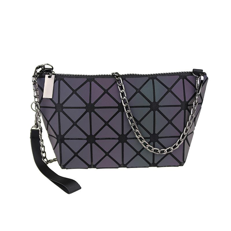 Геометрическая сумка-бриллиант Женская мини-геометрическая сумка-мессенджер Красочная косметичка Креативная складная женская сумочка