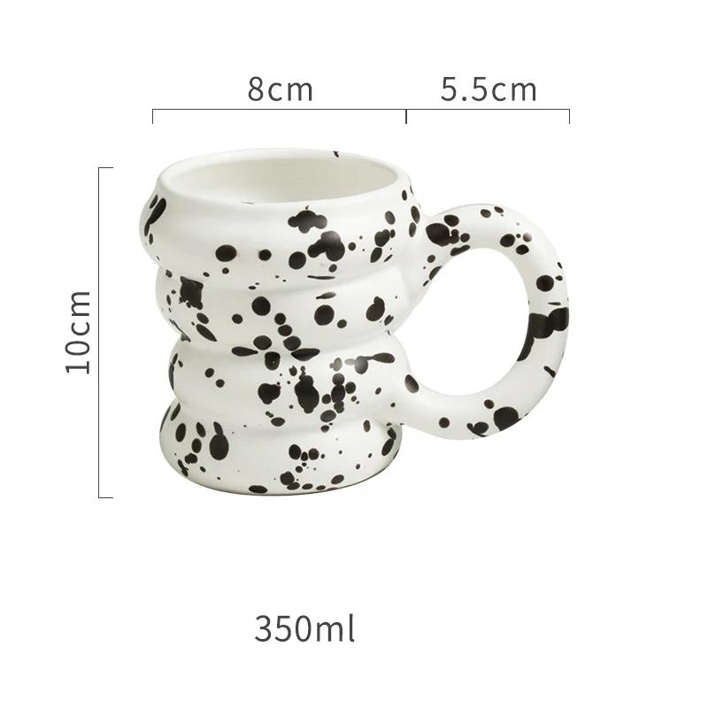Fashionable Cute Ceramic Mouthwash Cups Light Luxury Creative Bathroom Storage Mouthwash Cup Home  High End Exquisite Mugs