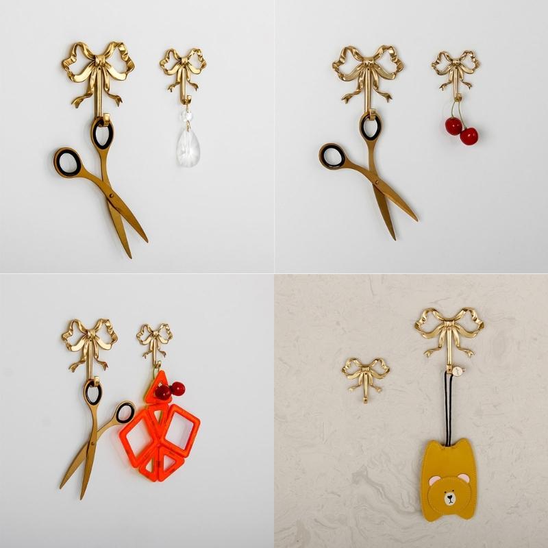 Ретро Латунные Ручной Работы Крючки Спальня Шкафы Органайзер для Хранения Вешалки для Хранения Одежды Стойка для Принадлежностей Декор Дома